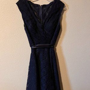 Lace Navy Blue Dress
